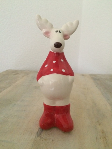 Keramik Elch "rot"